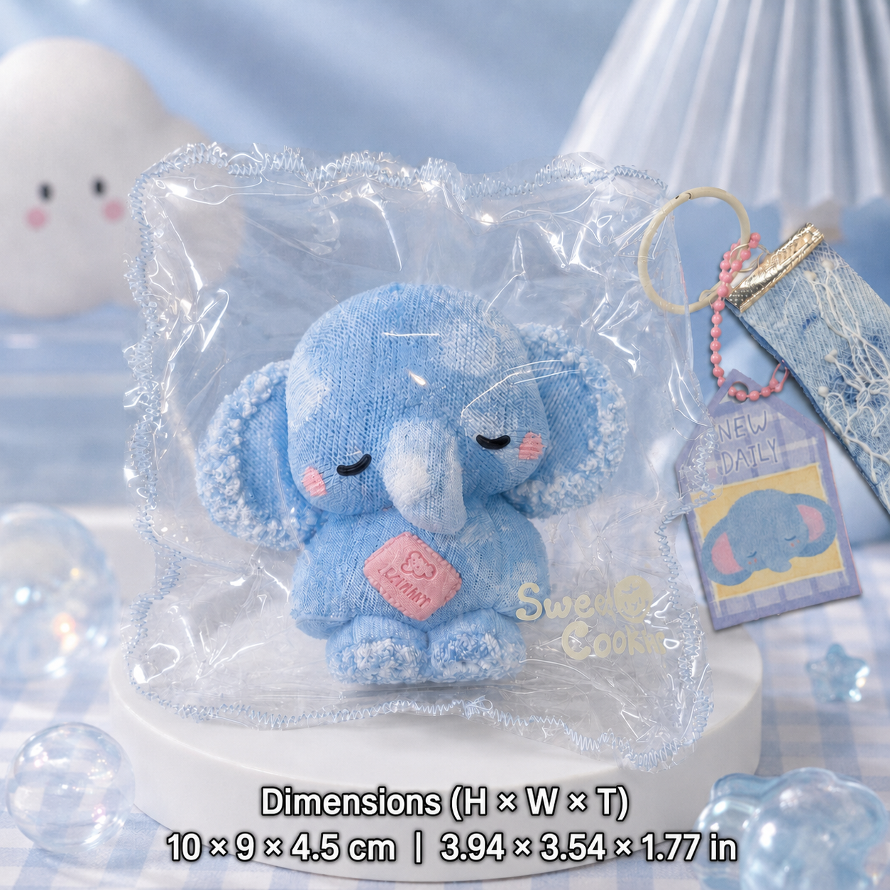 Handmade Cartoon Animal Squishy – Soft, Bouncy Stress-Relief Mascot Charm